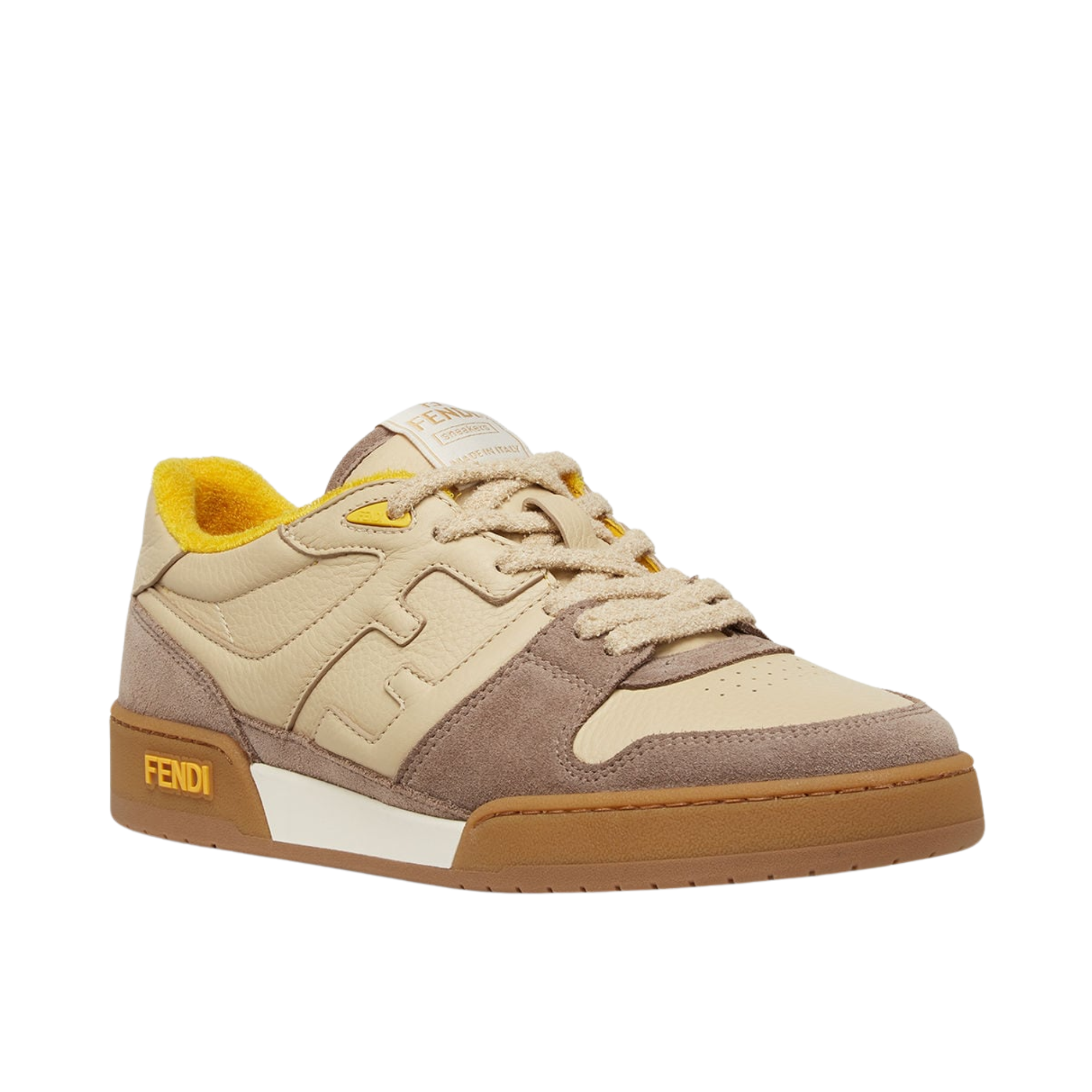 Fendi Match Suede Low-Tops Beige 8E8252Ahh2F1Fhu