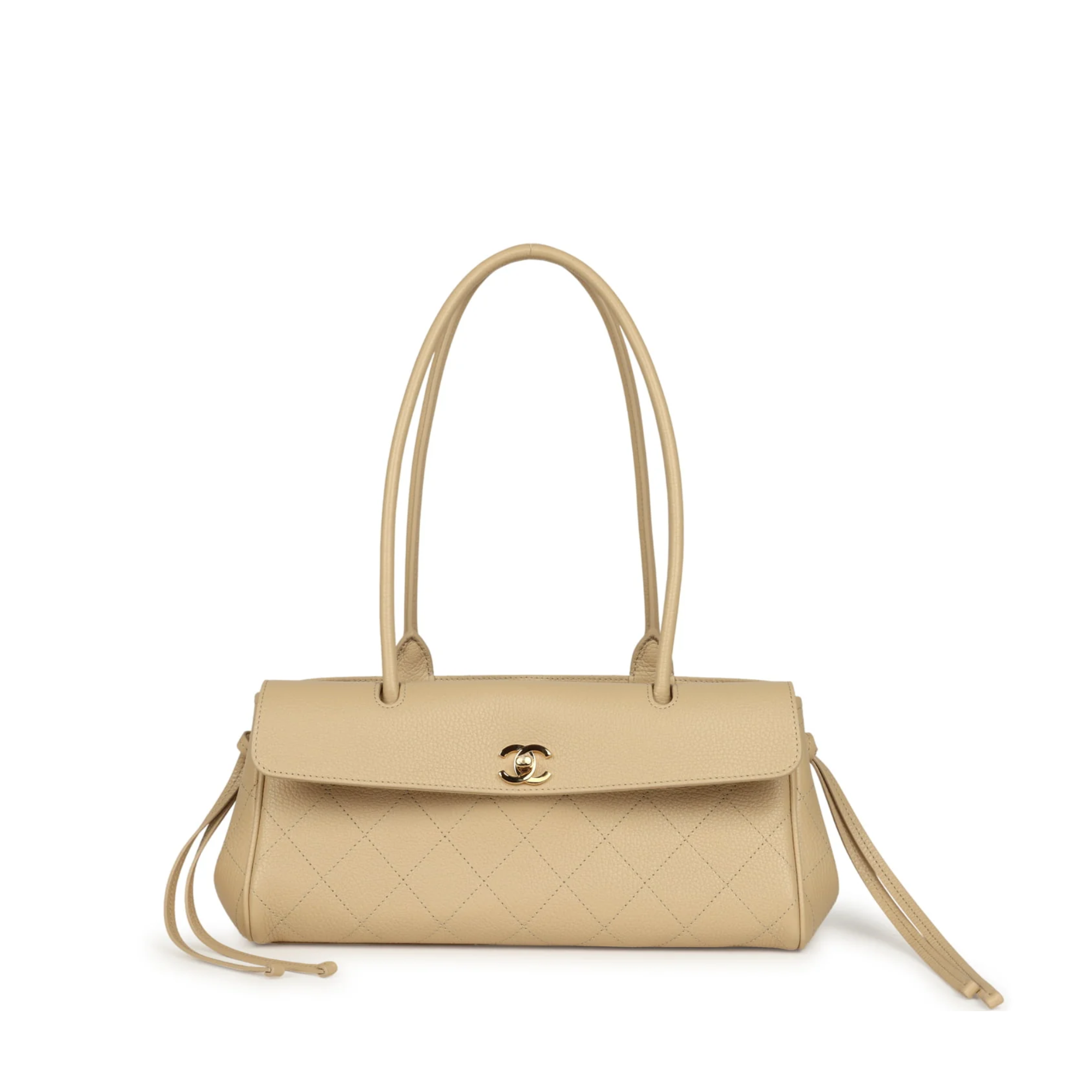 Chanel Urban Essential Tote Light Beige Caviar Gold Hardware 30cm/11.8in