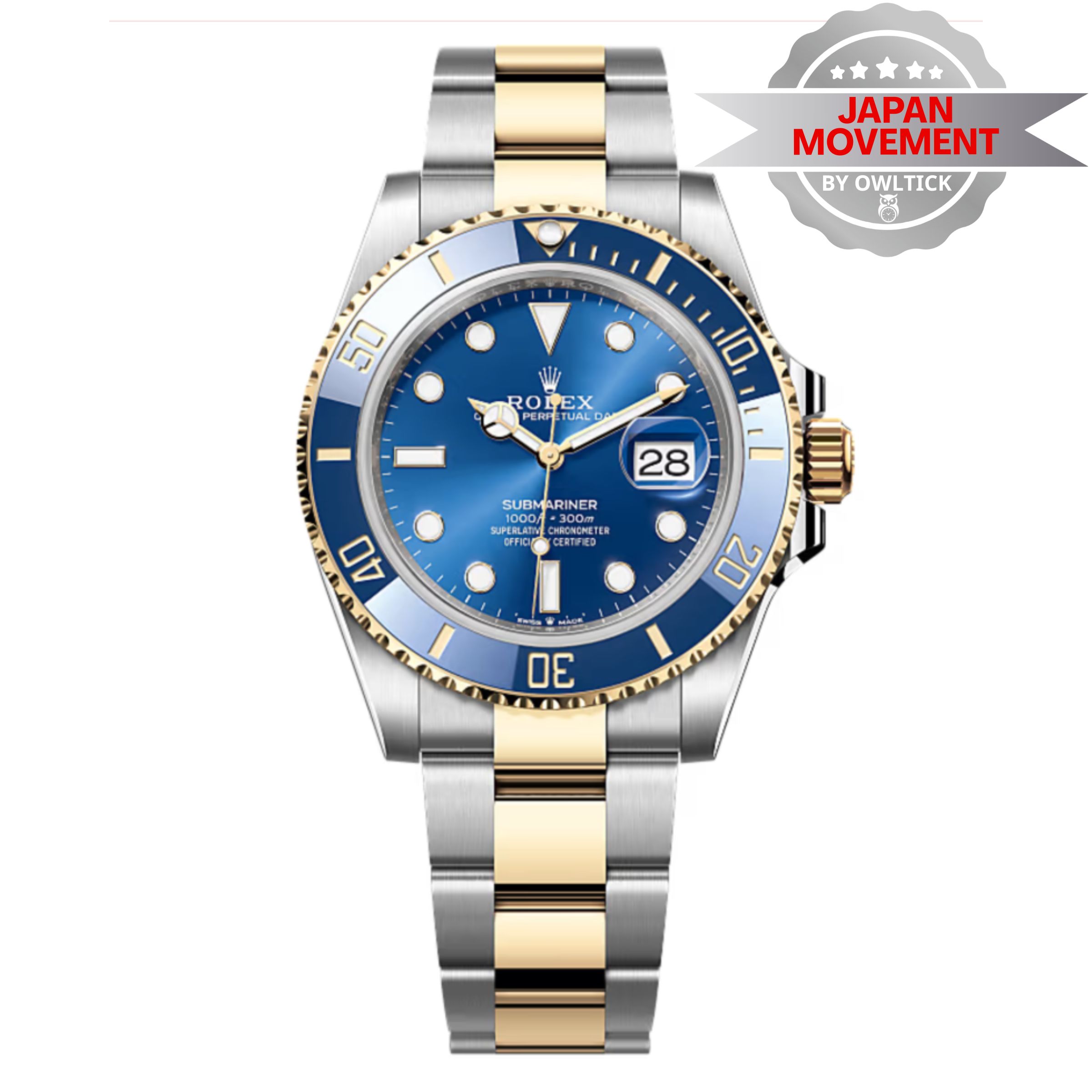  [SUPER CLONE] Rolex Submariner 41mm Royal Blue Dial Oyster 126613LB 