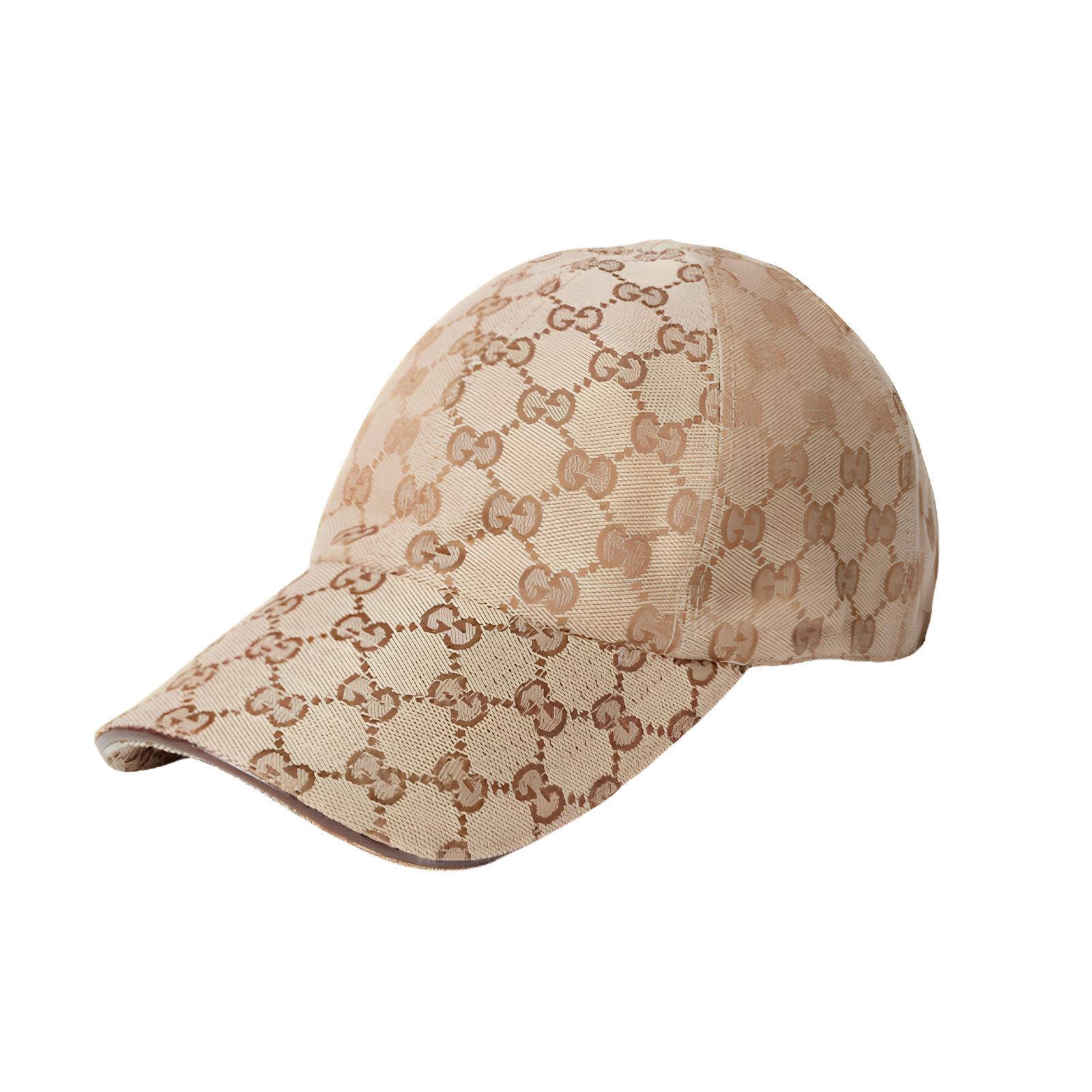 Gucci GG Cotton Canvas Baseball Hat Beige And Dark Brown 875733 3HBMD 9664