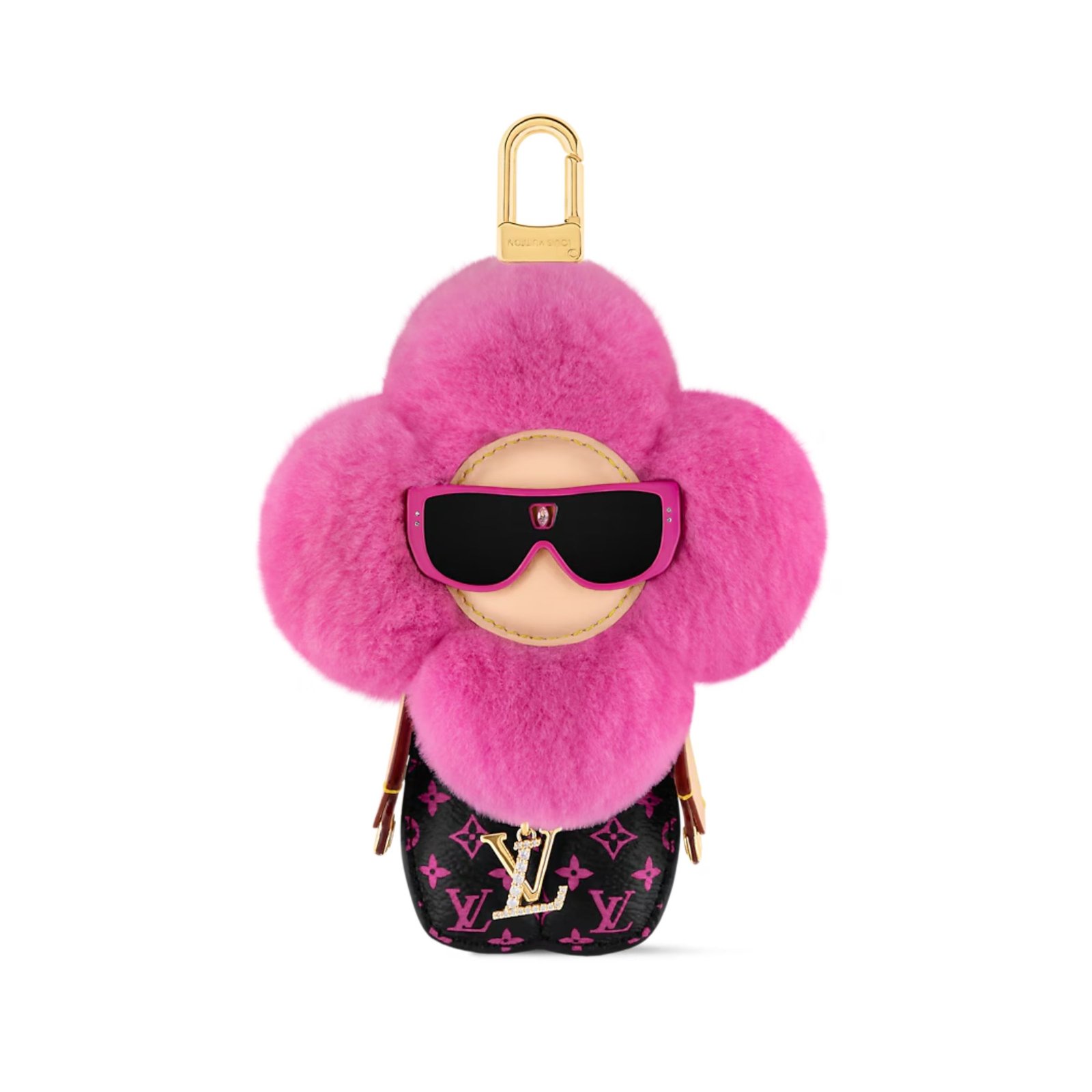 Louis Vuitton Vivienne Fashionista Bag Charm M01743 Pink 18cm/7.1in