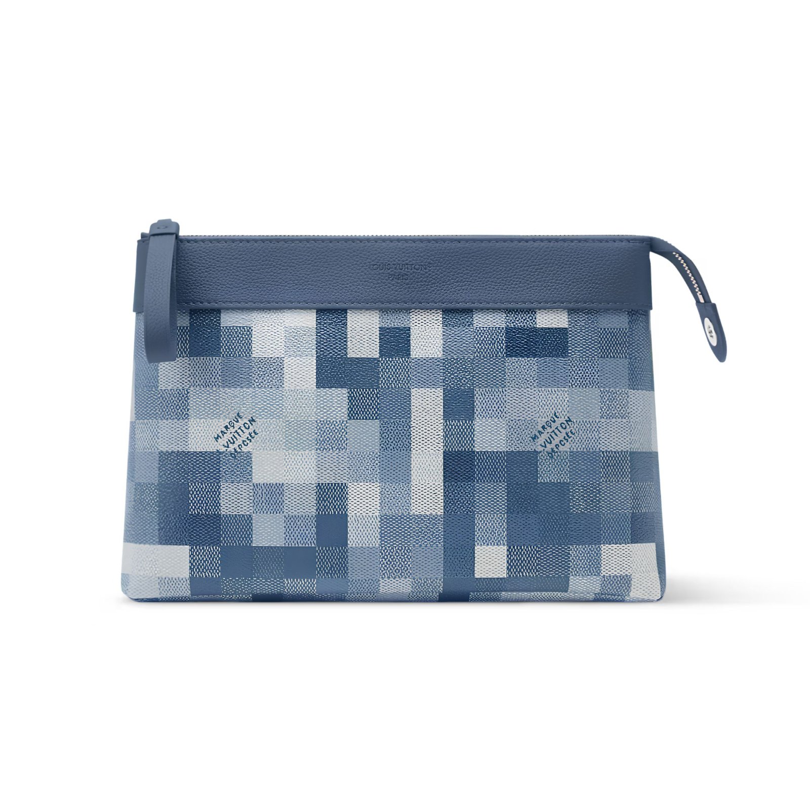 Louis Vuitton Pochette Voyage Souple Bag 30cm/11.8in Denim Blue M28846