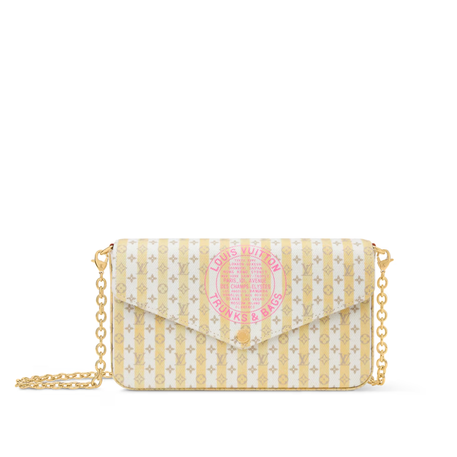 Louis Vuitton Pochette Félicie LV Stamp Banana 21cm/8.3n M29471