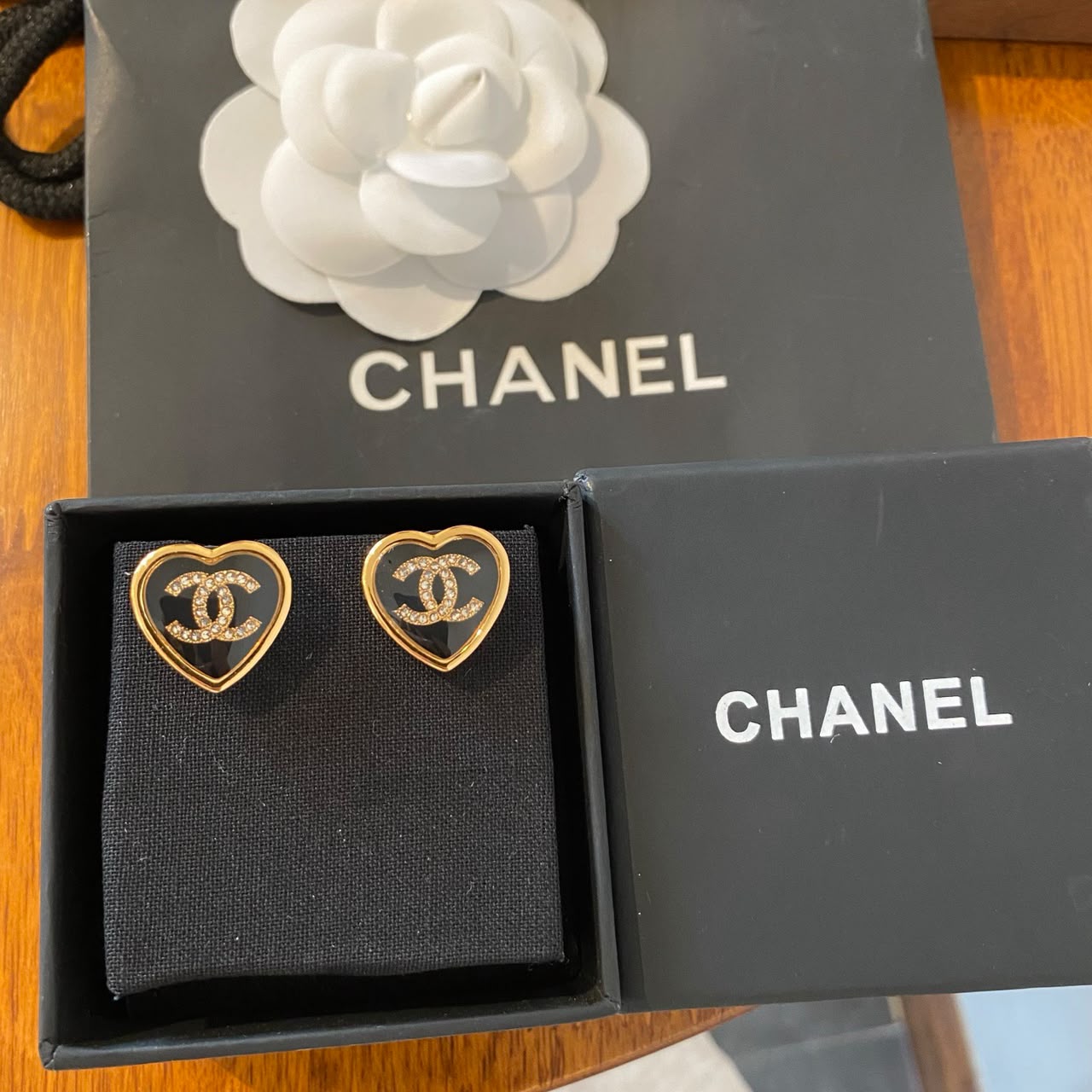 Chanel Heart Earrings ABG311